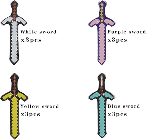 Miniatura 2 de Juguetes inflables de gran tamaño espada Kid Party, paquete de cuatro colores de 12, recuerdos de fiesta, accesorios de juego de rol para, recuerdos