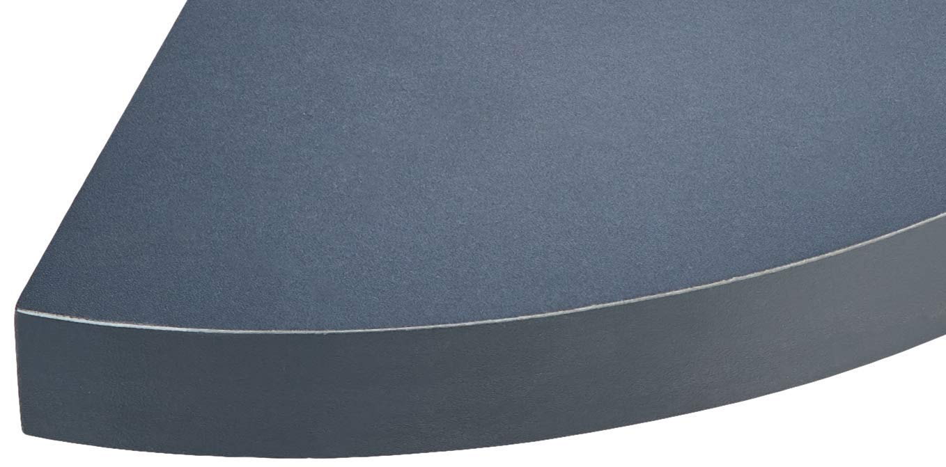 Modul'Home - Mensola a Sospensione, Pannello MDF, Pannello MDF, Grigio/Antracite, 25 x 25 x 3,4 cm