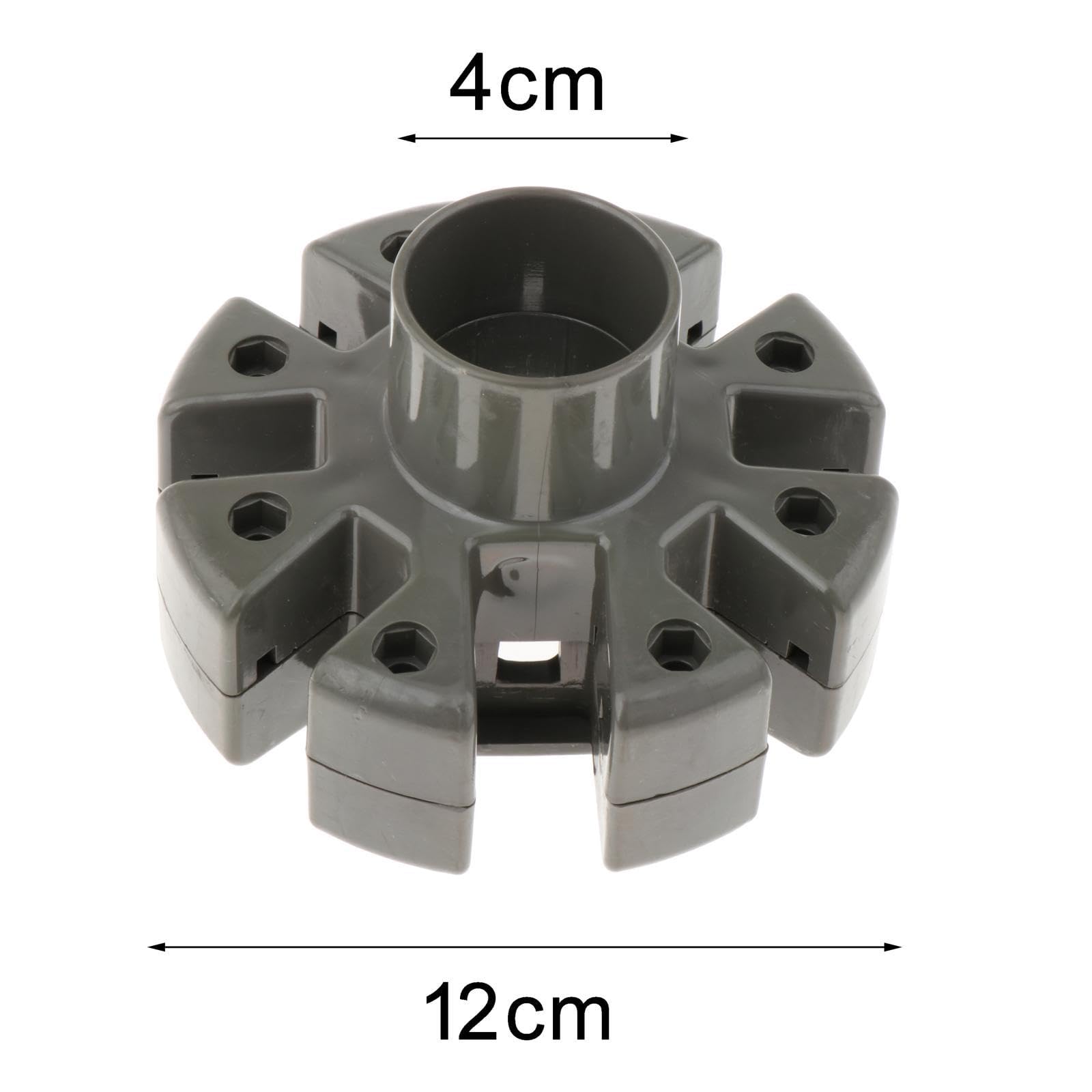 F Fityle Accessoire de Parasol, Parasol Pièce de Rechange Connecteur, Connecteur de Tête Hourdeux, Support de Serrage pour Pont Patio, Equerre de Retournement