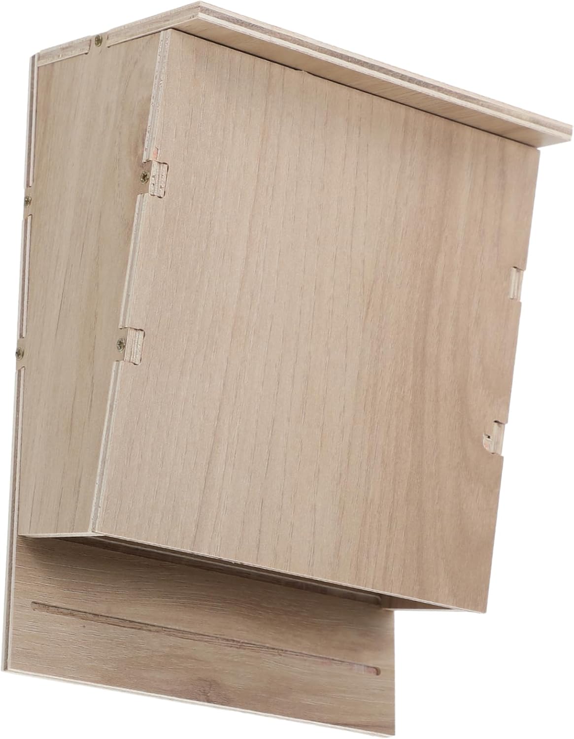Wooden Bat House for Outdoors Weatherproof Chamber Bat Box Easy Installation Garden Decor Natural Habitat Design for Wildlife Enthusiasts