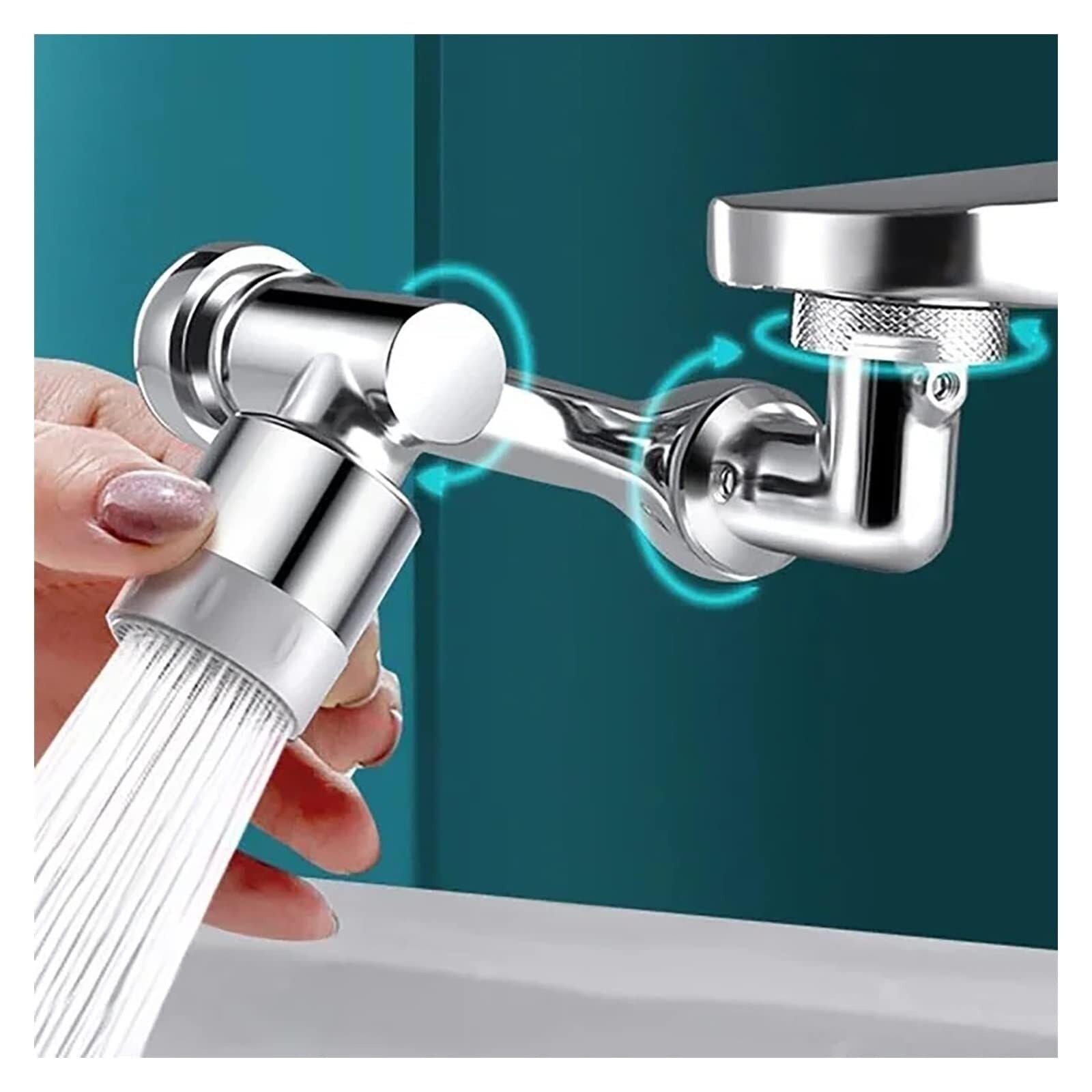 Aeratori per Rubinetto Lavello Cucina Bagno Rubinetto Girevole Aeratore per Lavandino Filtro Antispruzzo Universale Prolunga