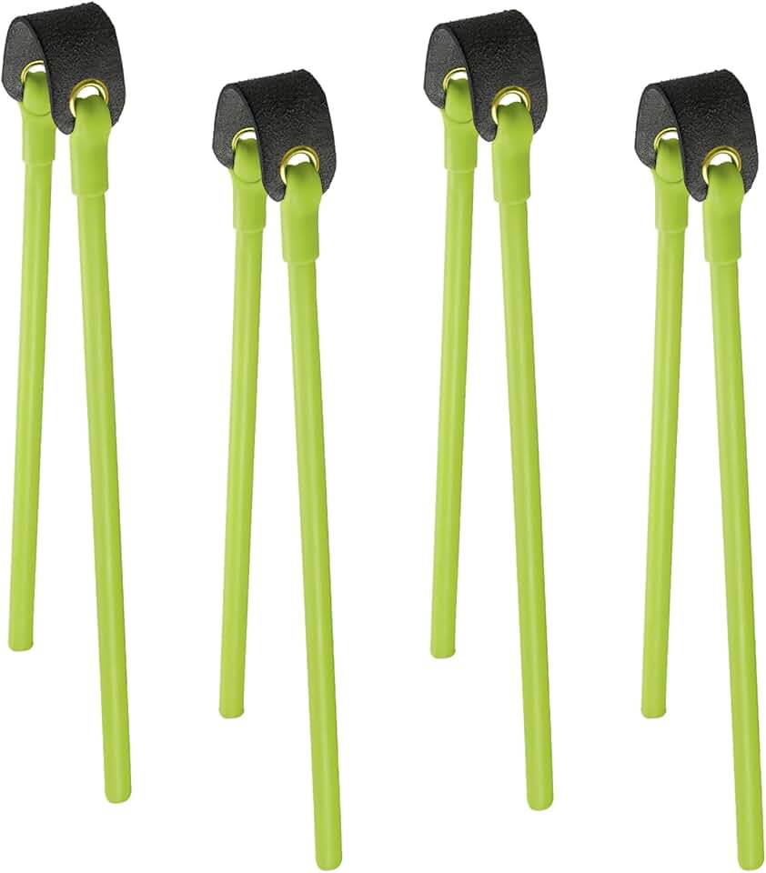 Shappy Conjuntos de pulseiras de substituição de estilingue de 2/4/8 peças, faixas de borracha de substituição de estilingue de tração pesada, faixa de borracha elástica tubular para caça, catapultas