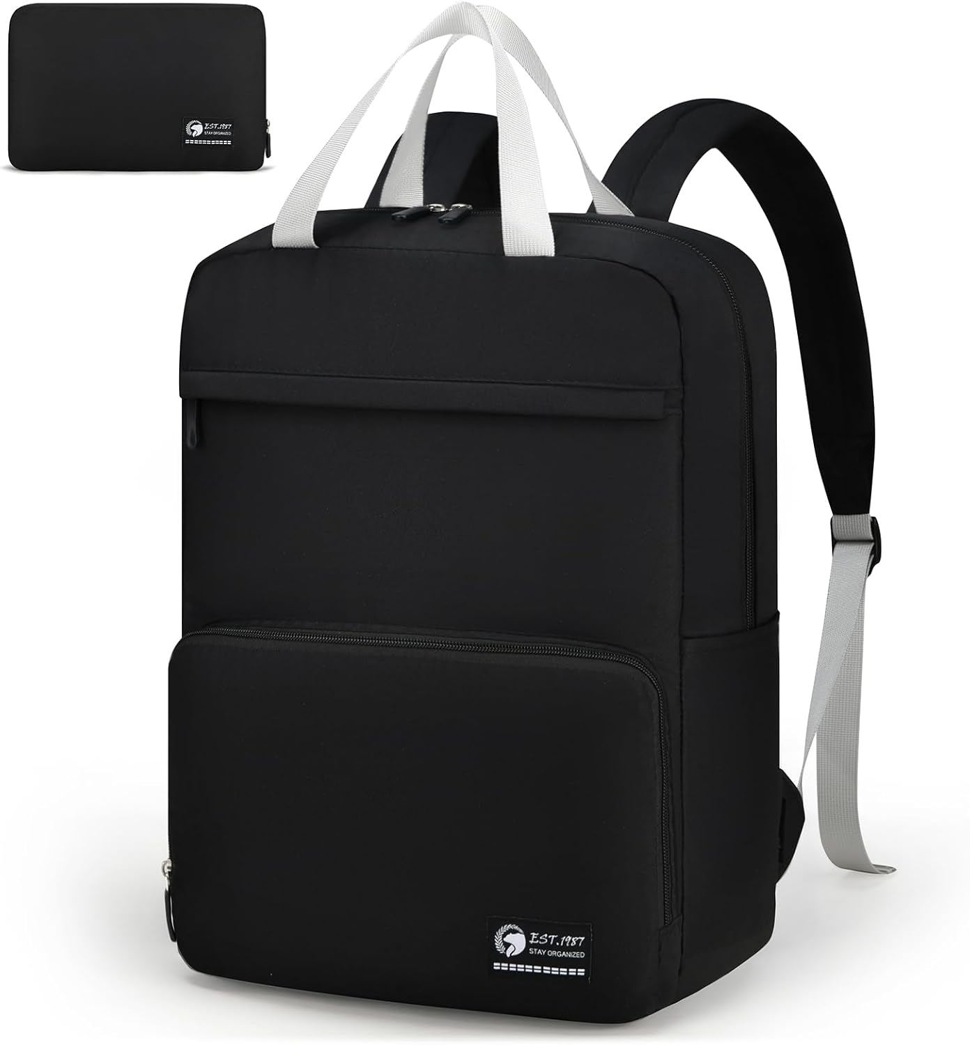 SPAHER Bagages Cabine 40x30x15cm Air France British Airways Pliable Sac a Dos Voyage Cabine Avion Femme Homme Bagage a Main Petit Sacs à Dos Loisir Impermeable 20L Travel Backpack, Noir SPAHER Bagages Cabine 40x30x15cm Air France British Airways Pliable Sac a Dos Voyage Cabine Avion Femme Homme Bagage a Main Petit Sacs à Dos Loisir Impermeable 20L Travel Backpack, Noir