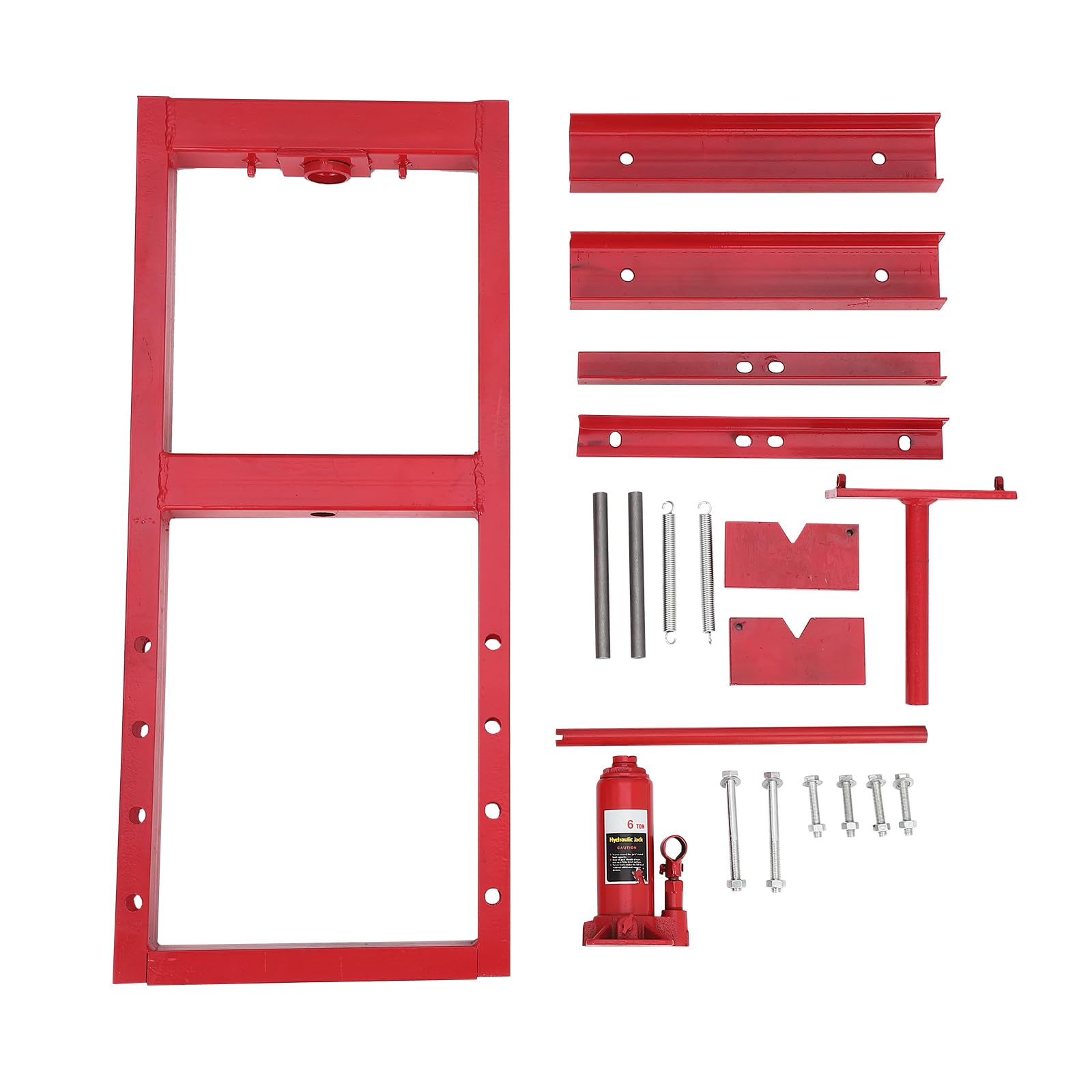 Garvee Struttura Robusta per Uso Professionale - Pressa Idraulica H-Frame da banco e Pavimento 12/20T - Piani Regolabili, Piastre Incluse, Ideale per Officina, Lavorazione Metalli, Struttura in