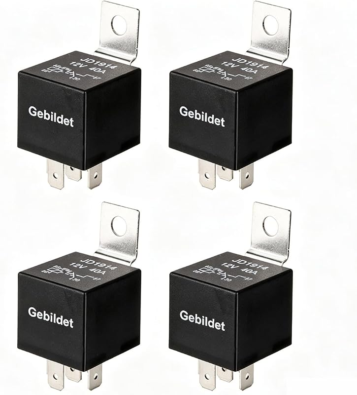 Relé automotivo Gebildet JD1914 12 V 40 A SPDT com diodo integrado – Kit com 4 unidades
