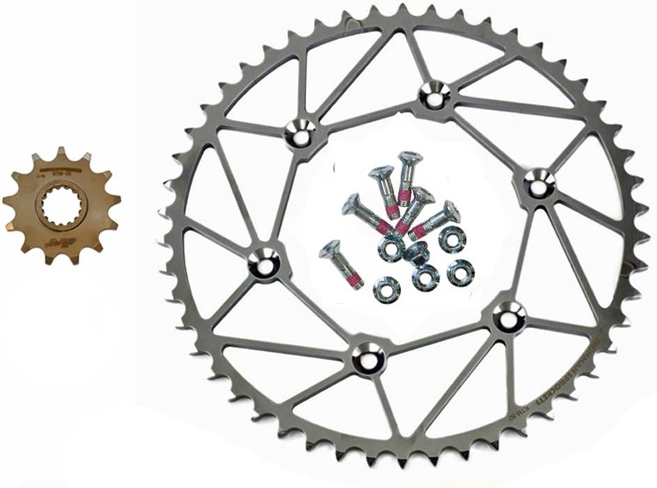 Dirt Tricks Ironman Front & Rear Sprockets Kit - 14/52 - Compatible/Replacement for Beta 250-500 - RR 2013-on, RS 2014-on