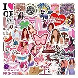 50PCS Chappell Singer Roan Stickers,Water Bottle Stickers Waterproof Vinyl Decals, Singer Stickers for Laptop, Phone, Journal, Skateboard, Guitar, Bike (a)