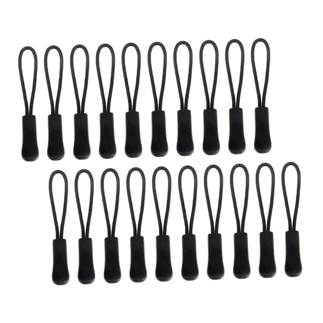 AUTSUPPL 40pcs Plastic Zipper Pull Head Ropes for Backpacks Luggage Suitcases Easy Fit Zipper Pullers