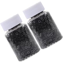 2000pcs Silicone Hair Beads Invisible Micro Linking Rings for Hair Extensions Soft and Gentle Beads for Braids Quick Installation for Adults