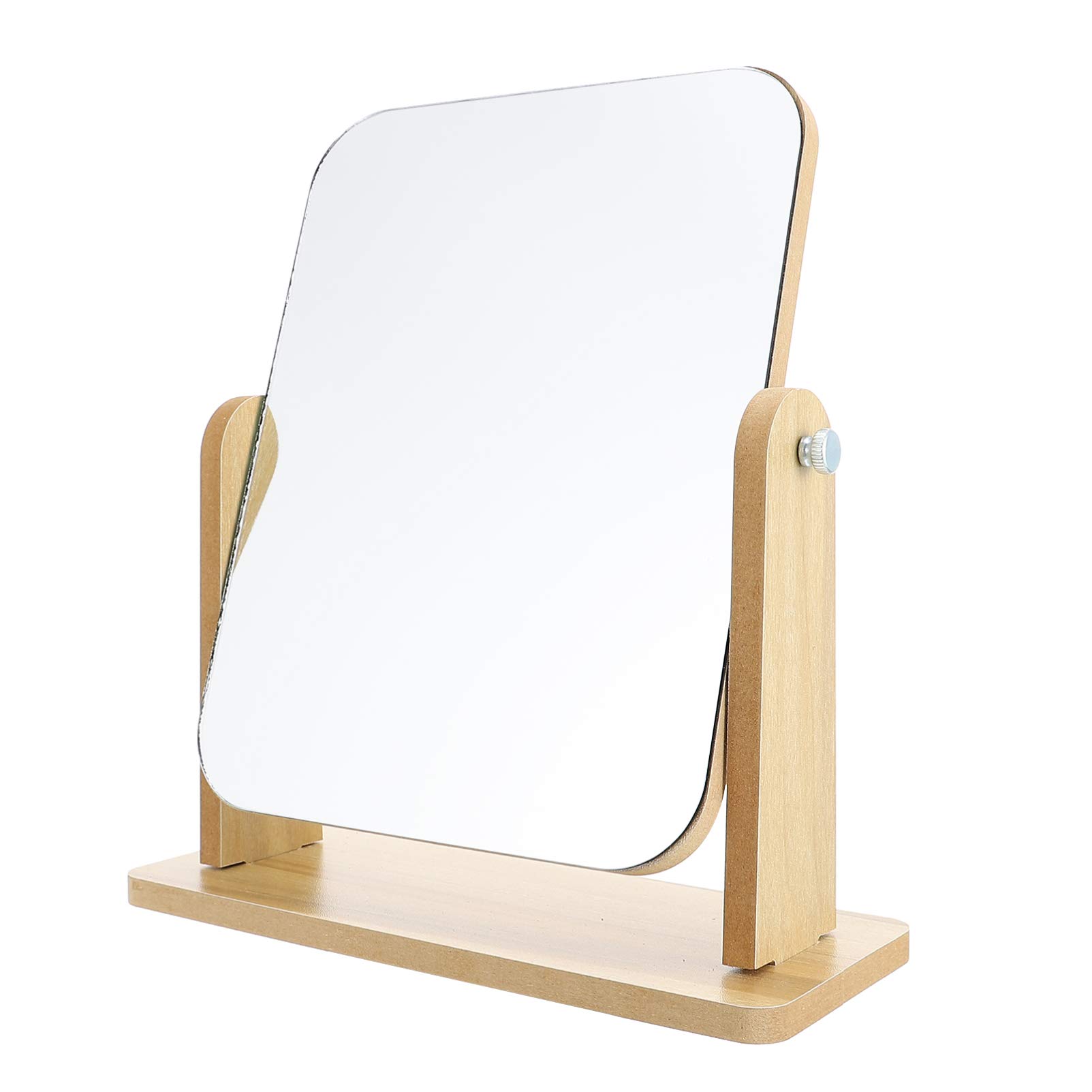 Miroir de maquillage pivotant pour corriger les reflets et angles morts