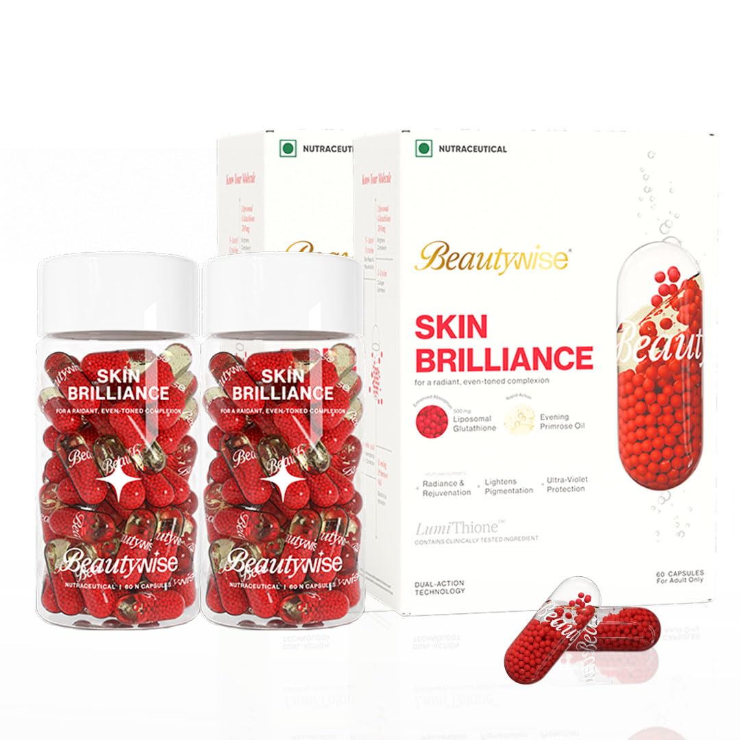 evening primrose oil and glutathione Beautywise Glutathione with NAC I Dual Action Skin Brilliance | Evening  Primrose Oil, L-Lysine, Grape Seed & Vitamin C,E