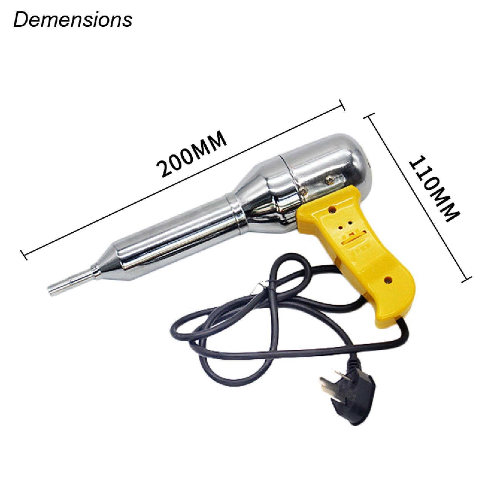 Pistola de aire caliente para soldar plástico, 700 W, 220 V-240 V, herramienta de soplete, máquina de soldar plástico, pistola de aire caliente ajustable, kit de soldador (pistola de calor de 700 W)