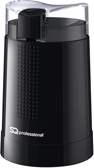 SQ Professional Blitz Coffee Grinder - Spice Grinding Mill - One-Touch (Black)