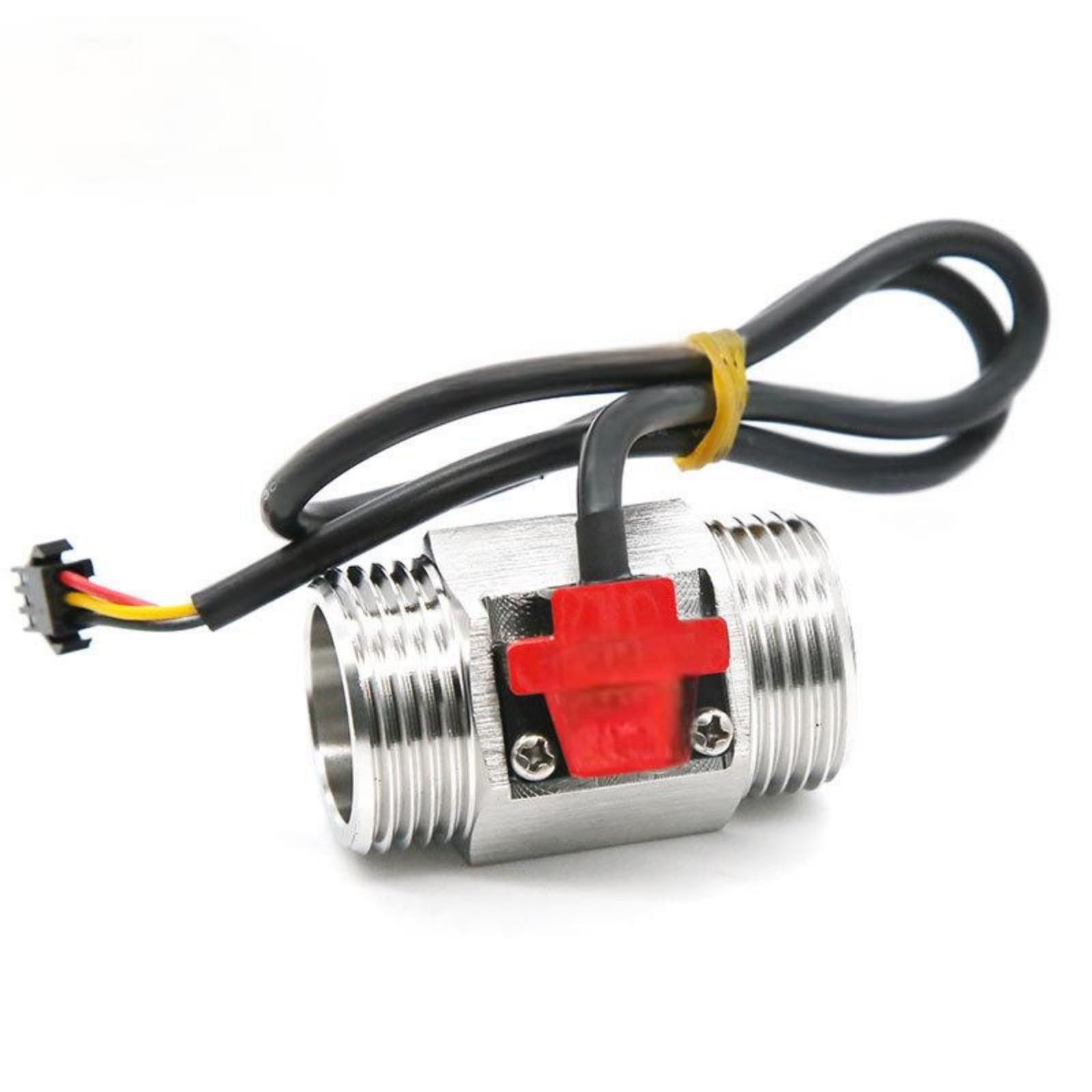 Débitmètre De Liquide En Acier Inoxydable 4:6:1 Pouces Capteur Débit Électromagnétique Chauffe-eau Distributeur D'eau Débitmètre eau(1-inch length 58mm)