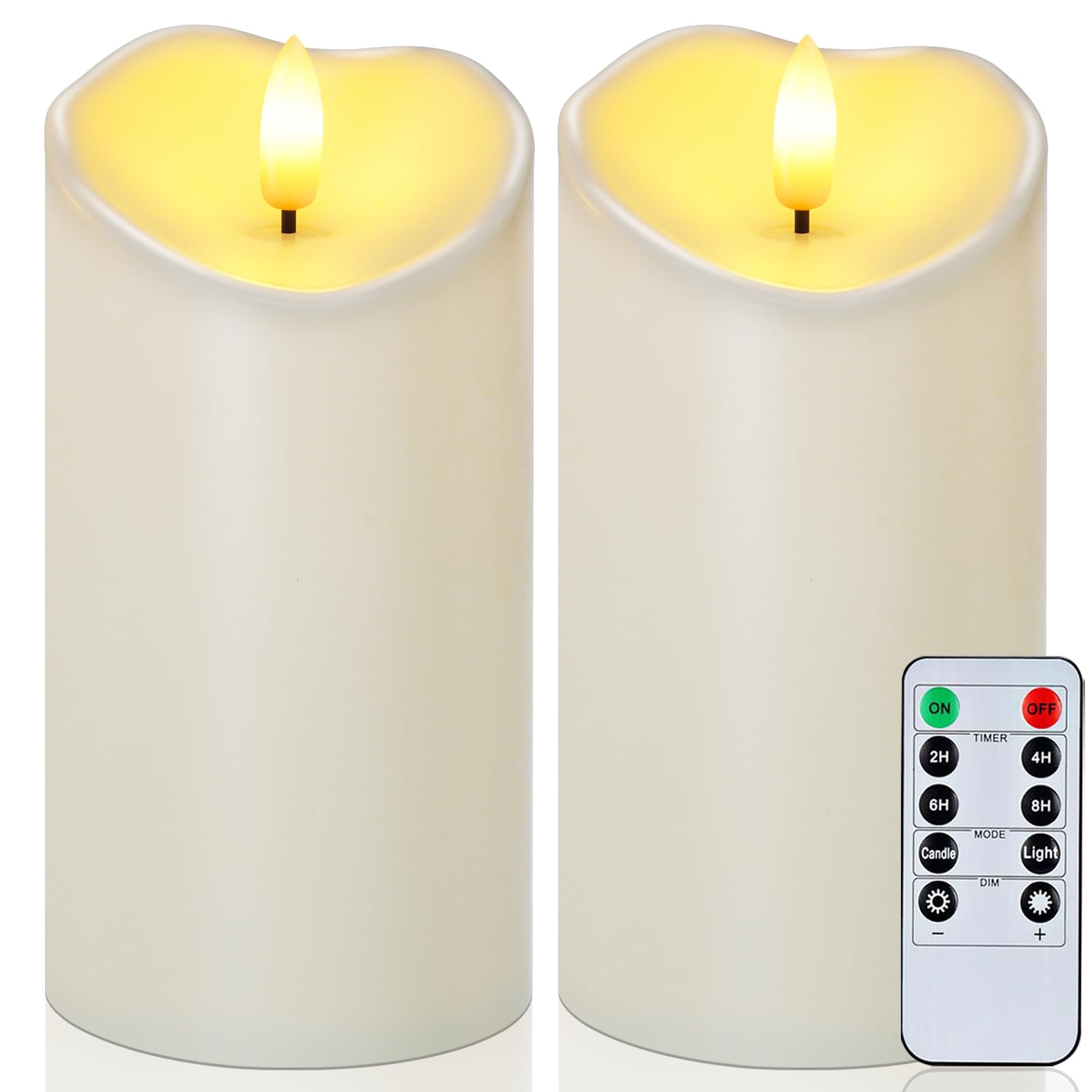 Raycare 6"x3" Outdoor Waterproof Flameless Candles - novelty lighting | Mubboo