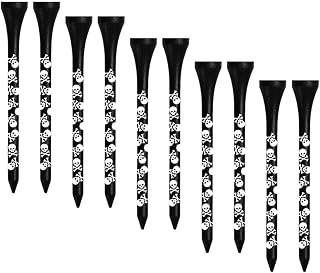 10pcs Portable Lightweight Golf Tees for Beginners and Enthusiasts | Wood Construction, Reduces Impact Resistance, Improves Distance, Beginner Friendly, Course Accessory
