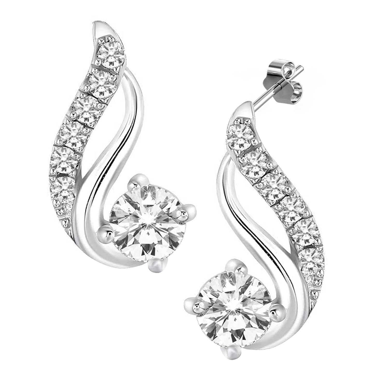 See full amazon price history chart for Peora American Diamond Studded Silver Plated Stud Earrings Fashion Stylish Jewellry Gift For Girls & Women (PX8E125) Peora American Diamond Studded Silver Plated Stud Earrings Fashion Stylish Jewellry Gift For Girls & Women (PX8E125) (B0BX3MTG9R) Amazon Price History, Amazon Price Tracker