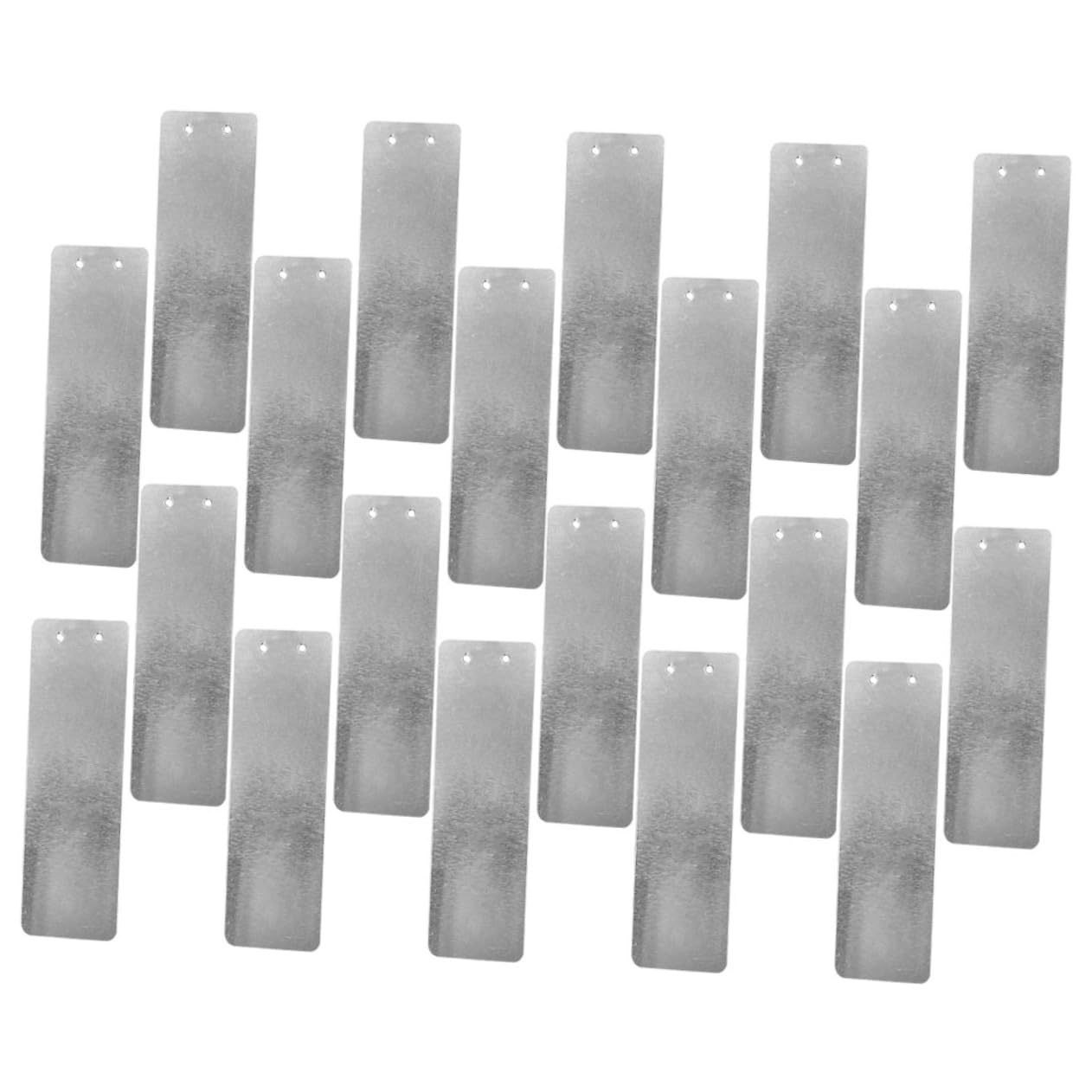 INOOMP 5 Sets Metall-pflanzenetiketten Aluminium-pflanzenetiketten Wiederverwendbare Pflanzenmarkierungen Für Blumenbeete Töpfe Gartenmarkierungen 20 Stück * 5