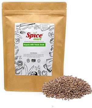 Organic Milk Thistle Seeds | Silybum marianum Soil Association Certified Free UK P&P 90g