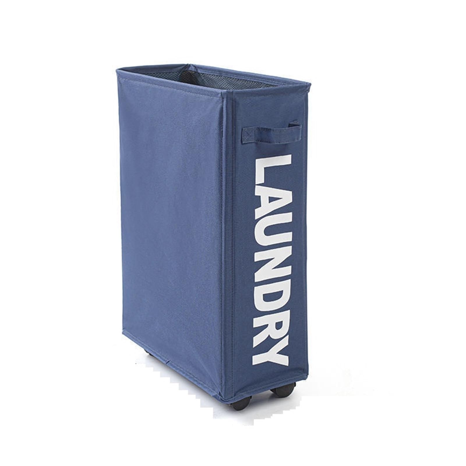 Laundry Basket On Wheels Laundry Basket With Wheels Large Capacity Yoga Mat Storage Multifunctional Foldable Waterproof Dirty Clothes Bag(Blue1)