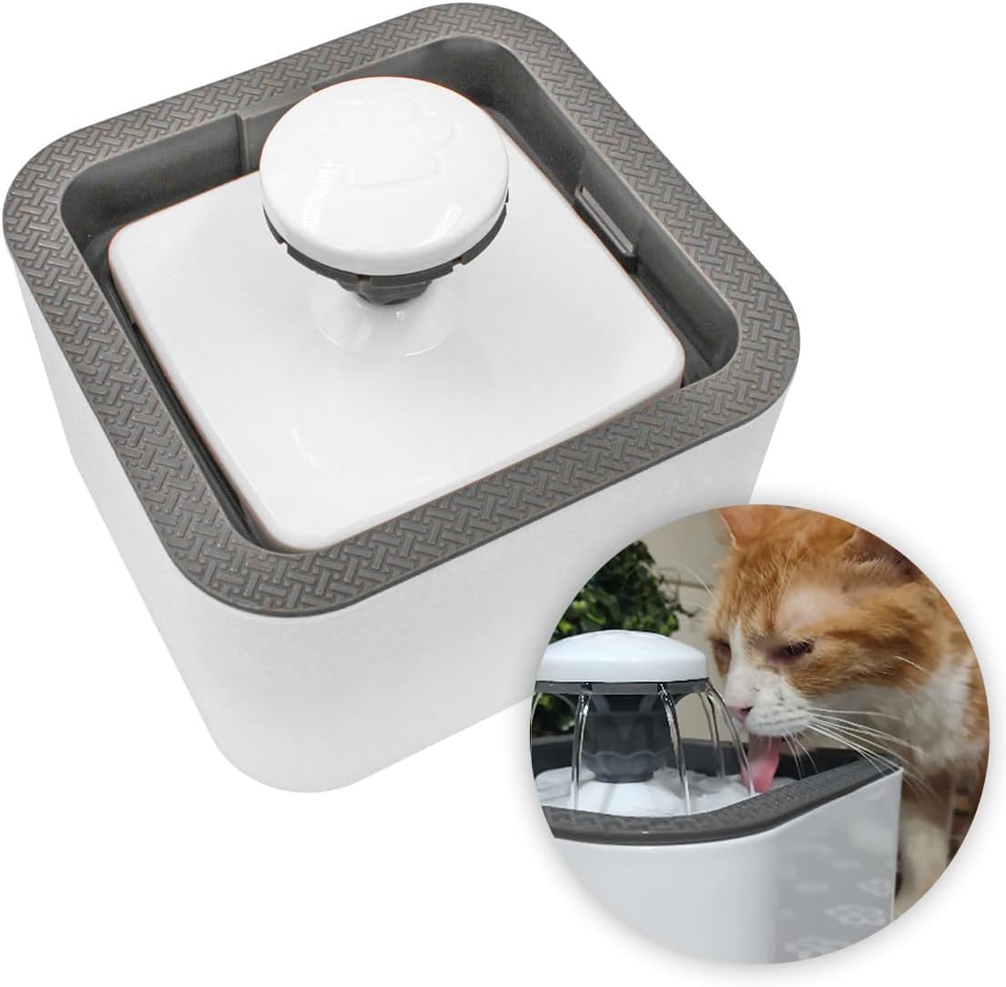 GION Cats Dog Water Fountain Animal Water Dispenser 2.5L Automatic Pet Drinking Fountain for Cats Kitty Indoor and Small Pets, Ultra Quiet Cat Drinking Fountain with Filter (1Pcs) (B0D9DJ2BFL) Amazon Price History, Amazon Price Tracker