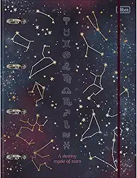 Tilibra - Caderno Argolado Cartonado Universitário com Elástico Magic 80 Folhas, multicolorido - Item sortido: não é possível escolher a capa