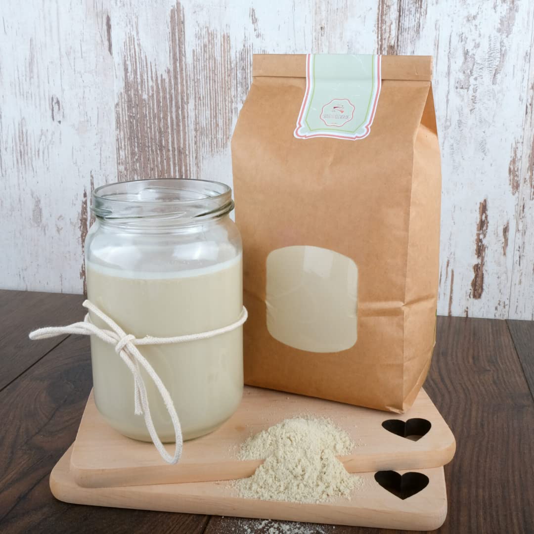 süssundclever.de® Bio Haferdrink Pulver | ungesüßt | 1,0 kg | aus Deutschland | 10l Bio Haferdrink | plastikfrei und ökologisch-nachhaltig abgepackt