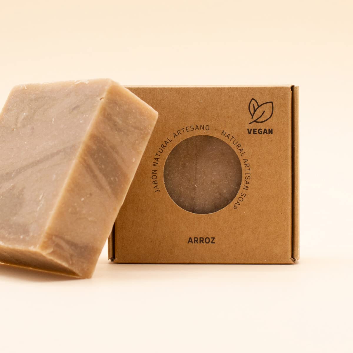 Labnatur Jabón Natural Arroz Artesanal - Hidratación y Limpieza Profunda - Con Aceites de Oliva y Coco - Para Piel Sensible - Vegano y Sin Aceite de Palma - Fabricado en España - 100 g — view 6