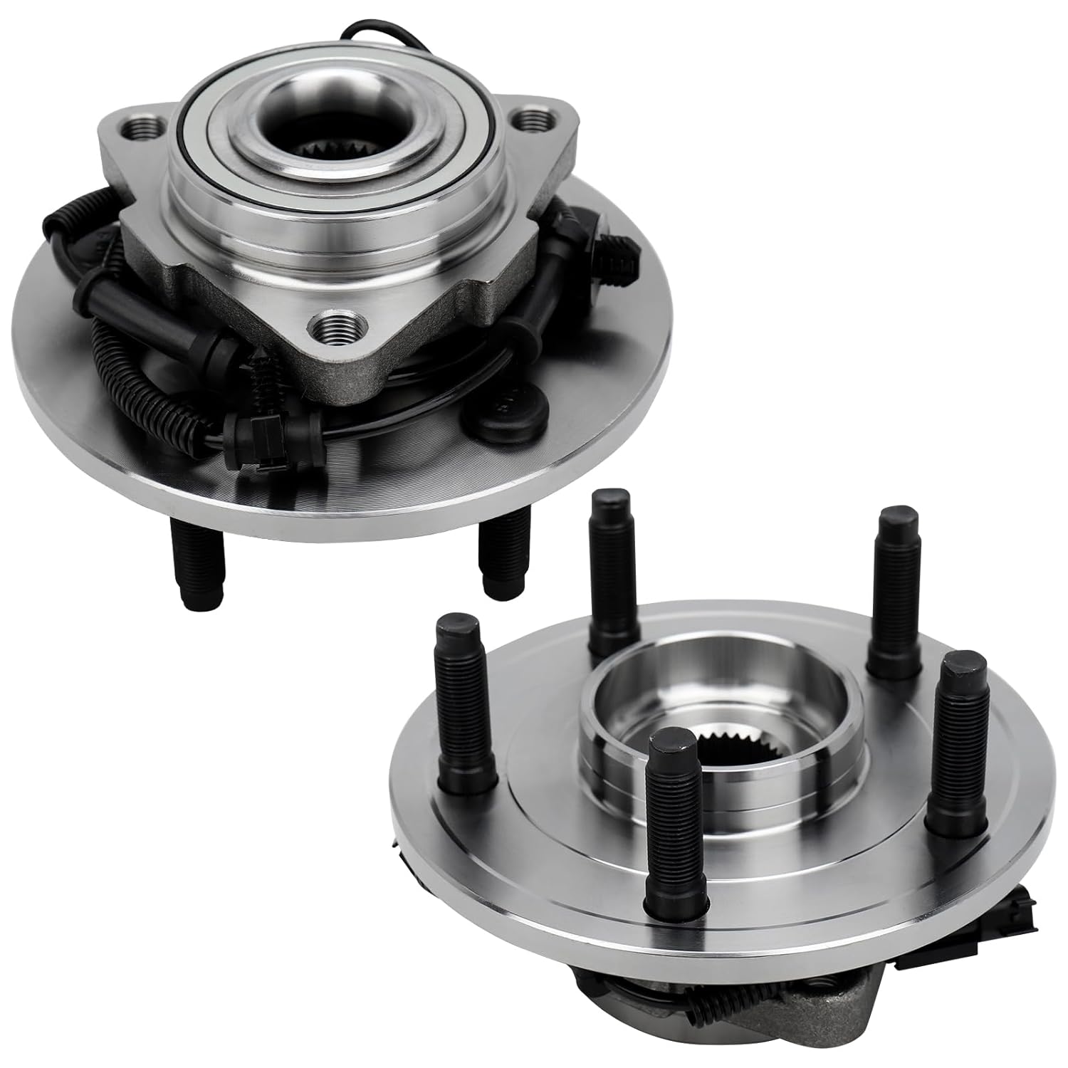 [Pair] DRIVESTAR 515113 Front Wheel Hub & Bearing Assembly fits for 2006-2008 for Dodge Ram 1500, w/ABS 5 Lug