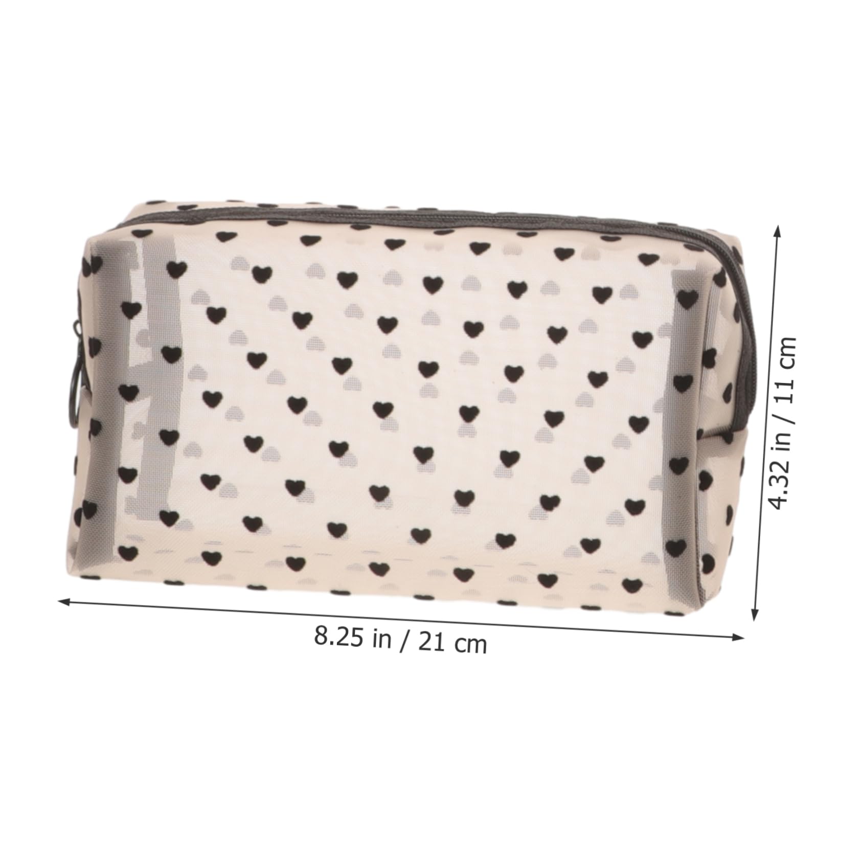 GANAZONO Bolsa de Maquillaje de Malla Forma de para Viaje 6 Piezas Diseño Transparente Organizador de Cosméticos para Mujeres para