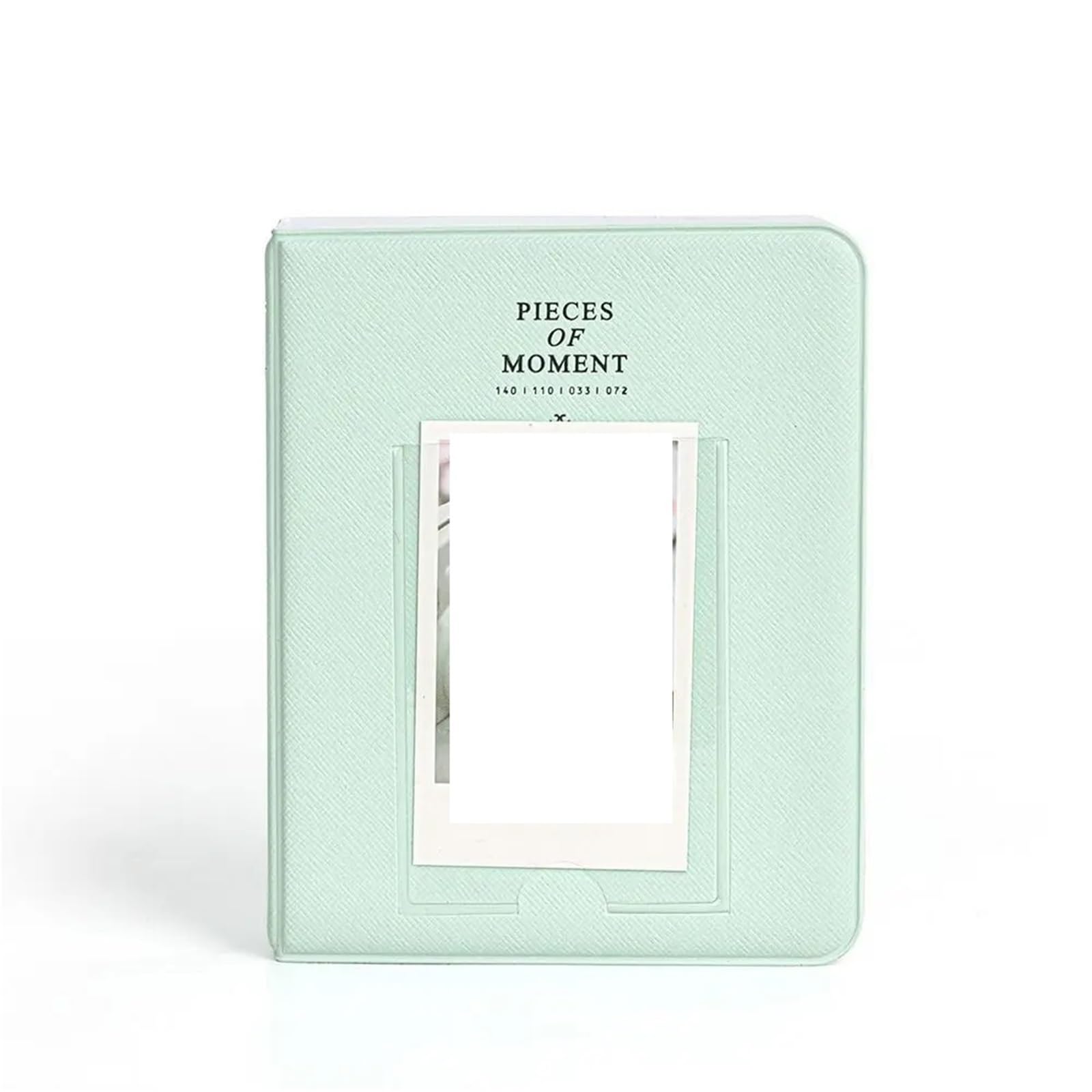 64 Pockets Photo Album Inch Pictures Storage Case Stamps Tickets Cards Organizer for Family Anniversary(Green)