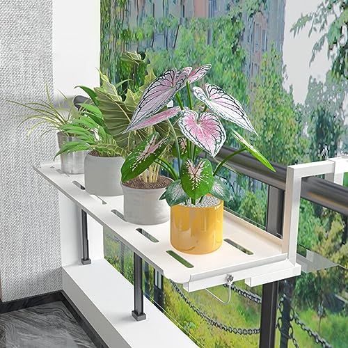 Table de balcon pliante murale 60x120 cm, table gain de place extérieure pour terrasse