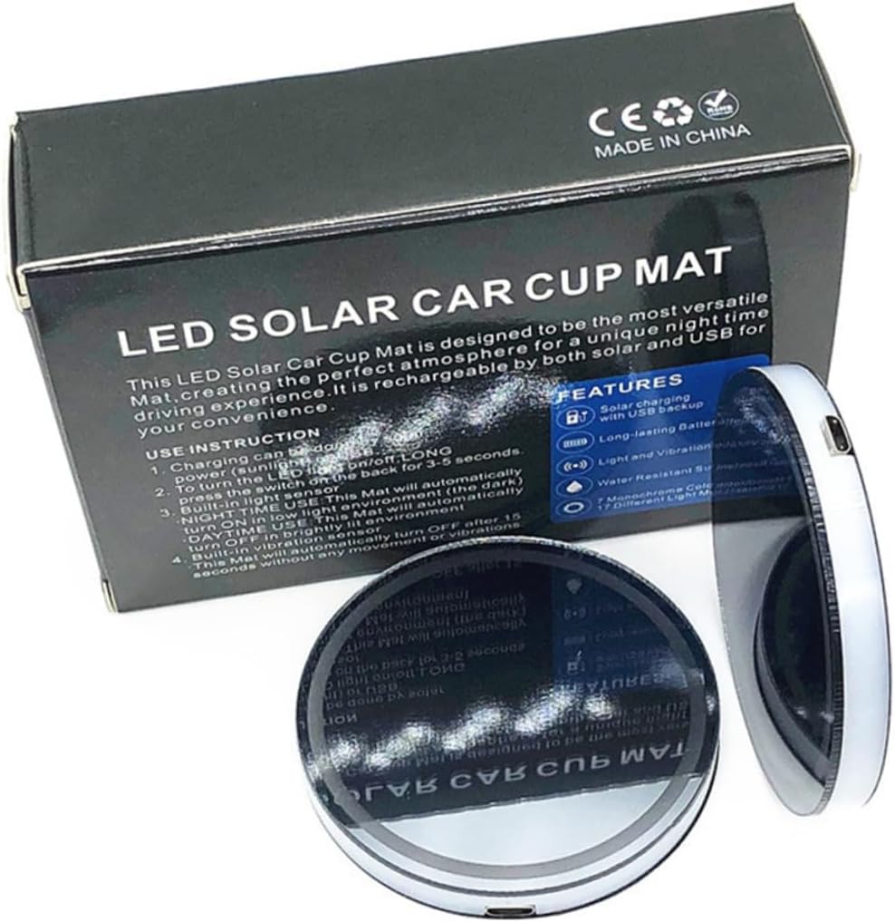 Zerodeko 4pcs Colorful Led Light USB Charging Cup Mat Mug Pad for Cafe - Activated Atmosphere Decoration