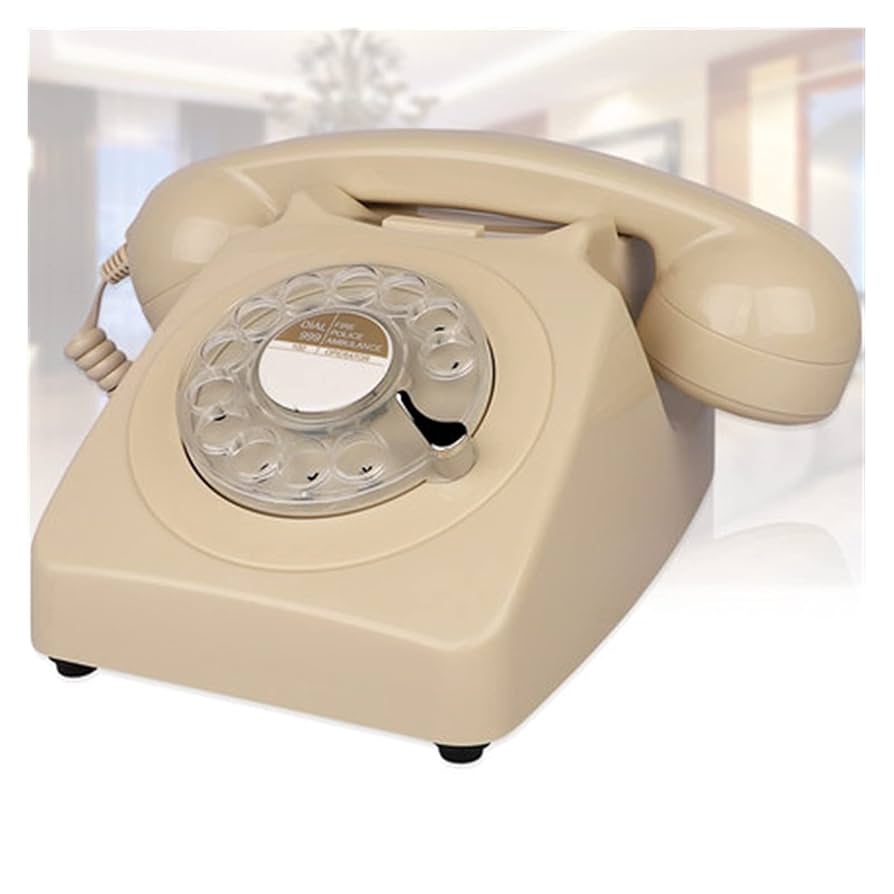 デスクトップレトロ電話/固定電話/回転ダイヤル/ヴィンテージ