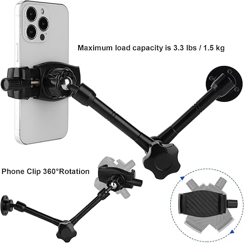 Miniatura 3 de Mippko Soporte de teléfono para camión de 10 pulgadas de longitud para iPhoneHTCLGNexusHuaweiSmartphones, apto para camiones, automóviles,