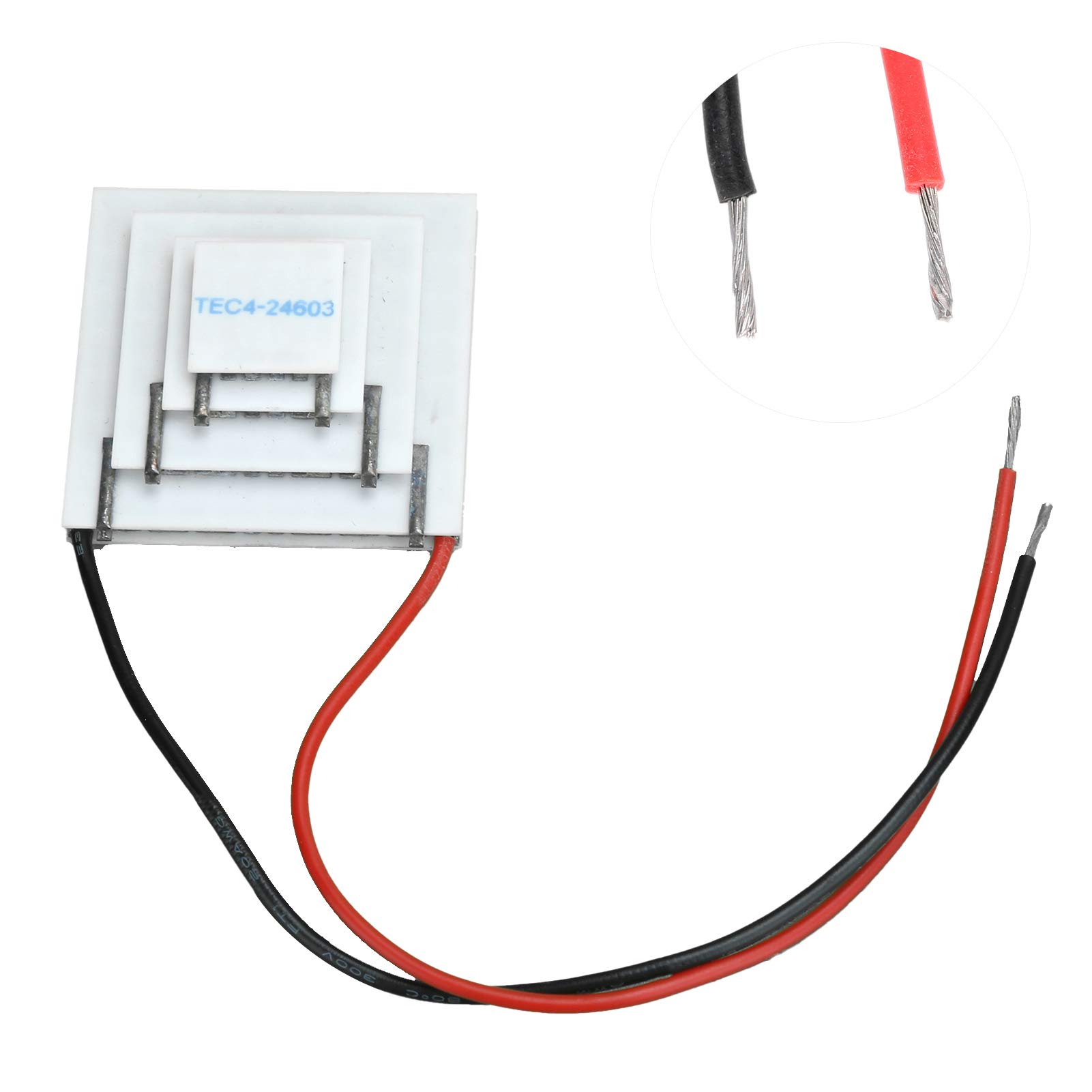Dispositivo di Raffreddamento Termoelettrico, Accessori per Computer di Refrigerazione in Ceramica a 4 Strati TEC4-24603 15-20-30-40mm DC12V, Guarnizione in Gomma Siliconica 704