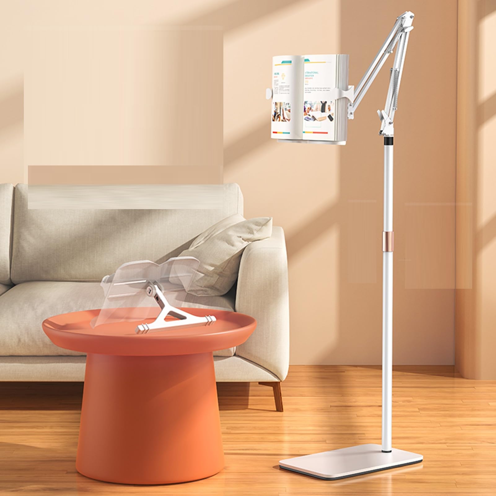 Podstawka Pod Książki 2 W 1,Podwójne Zastosowanie,Regulowana Szerokość Panelu 25-52 Cm,Regulowana Wysokość 55-170 Cm,Do Podręczników
