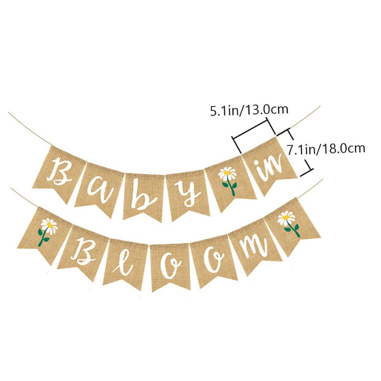 PRETYZOOM 1 Set Shower Banner First Birthday Decorations Delight Bloom Flag Party Banner Fish Tail Hanging Flag
