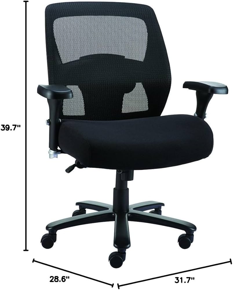 Amazon.com: STAPLES 1680262 Driscott Mesh Big and Tall Chair Black