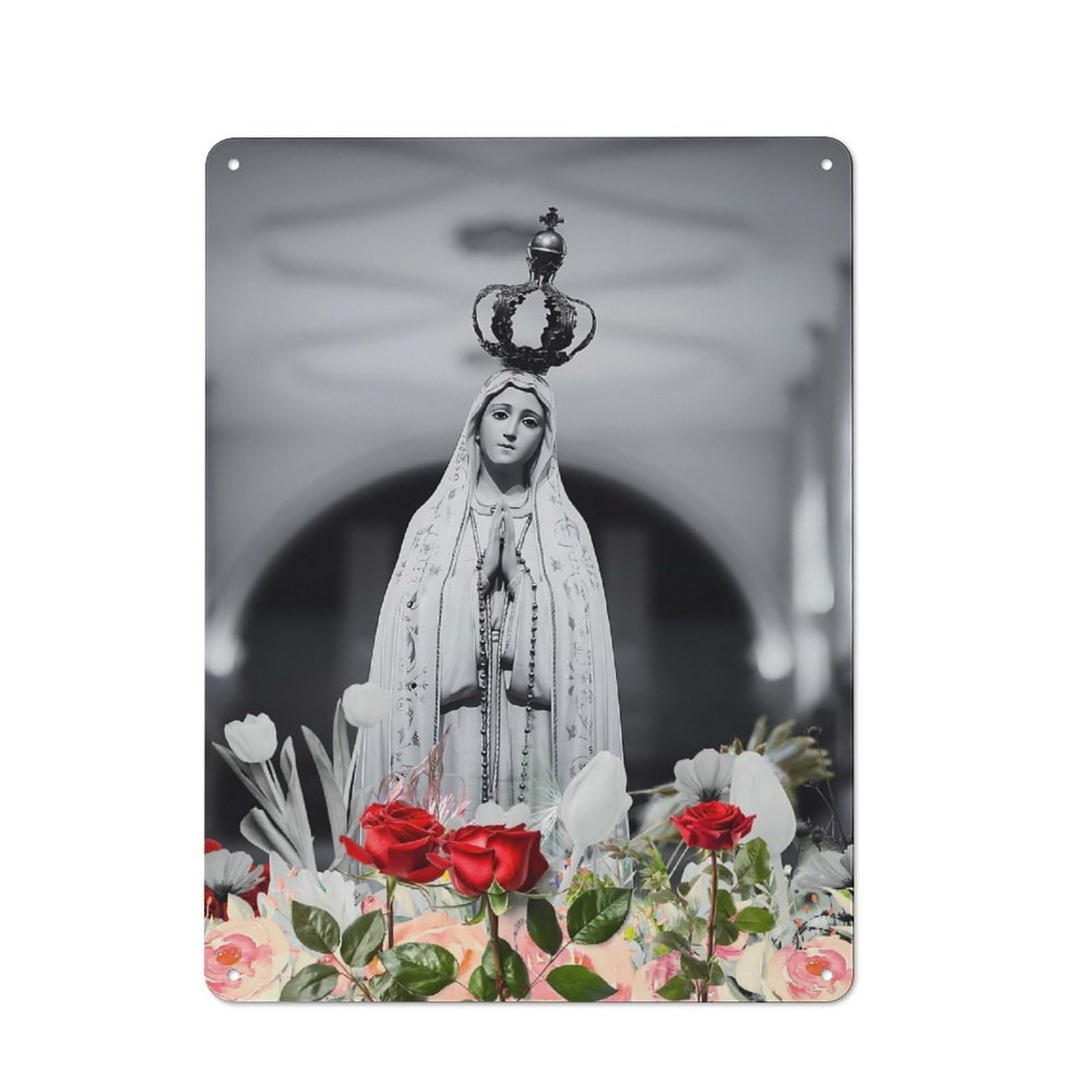 Junmoney Grace Retro Metal Sign 40X30cm For Living Room Or Hallway, For Updating Living Room And Hallway After Moving