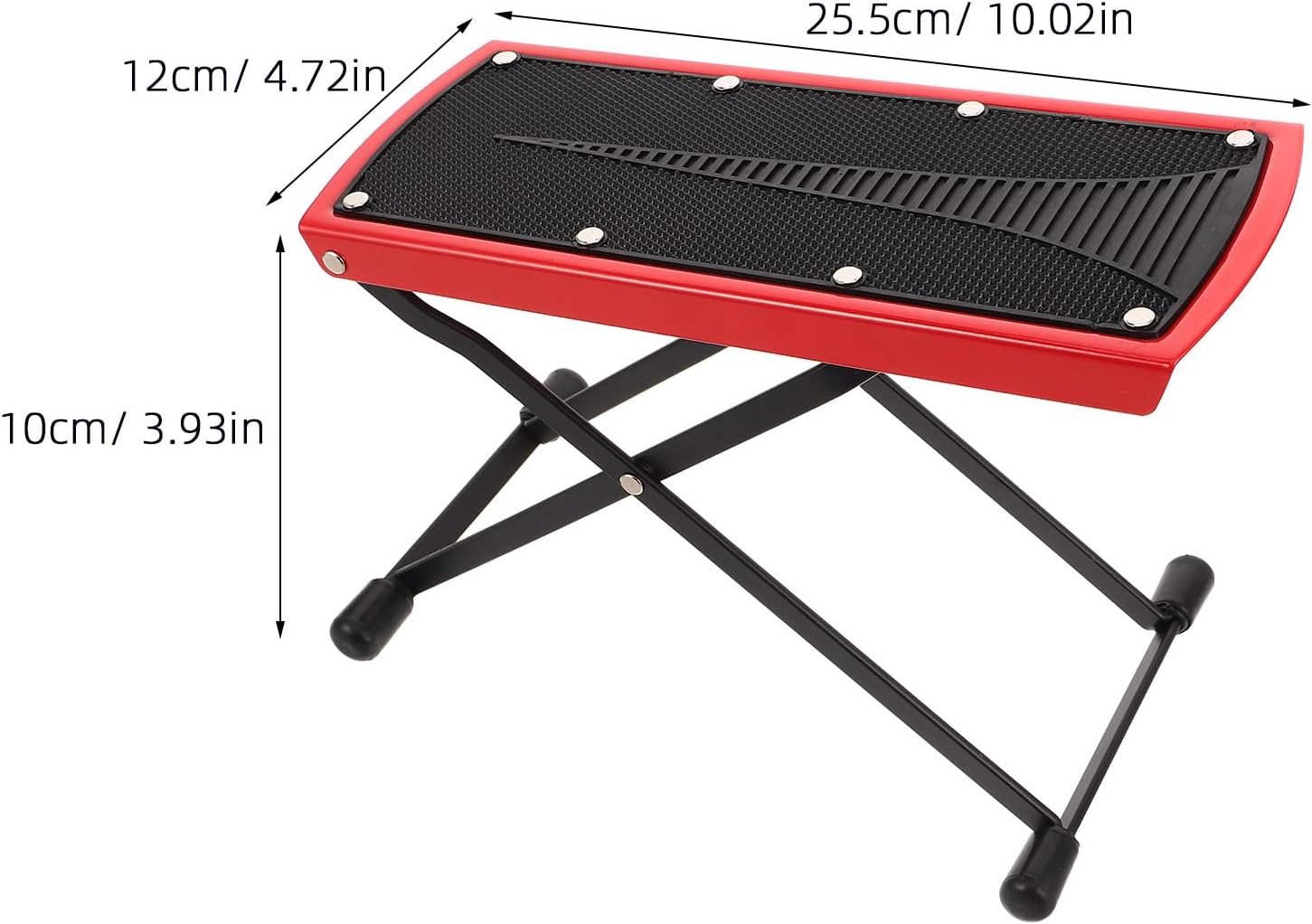 Foldable Guitar Footrest Stool Adjustable with 6 Height Positions