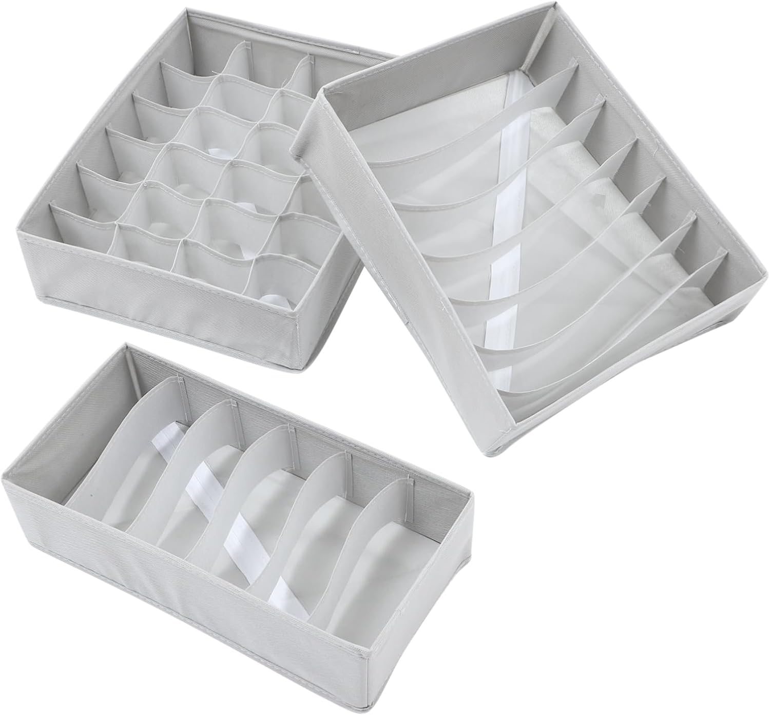 1Set Underwear Storage Box Cloth Organizer for Socks and Underpants and Tear Resistant Houseware Drawer Divider for Closet Organization Stylish Colors