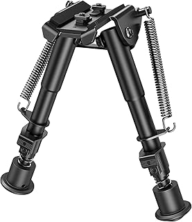 MidTen Bipod Compatible with Mlok Bipod 6-9 Inch Rifle Bipods for Hunting Rifles Lightweight Attached Directly Rifle Bipod Tactical Bipod for Shooting and Outdoors