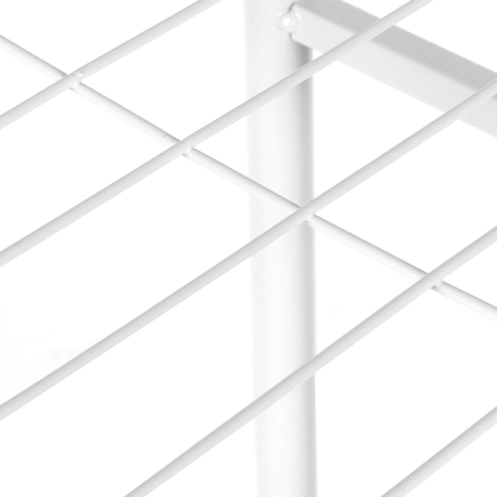 Wakects Scaffali Porta Piante Ripiano per Fiori, Scaffale Espositore per Fioriera Alto e Basso per Giardino Patio, Balcone, Soggiorno, Interno ed Esterno (5 Livelli 6 vasi)(Bianco)