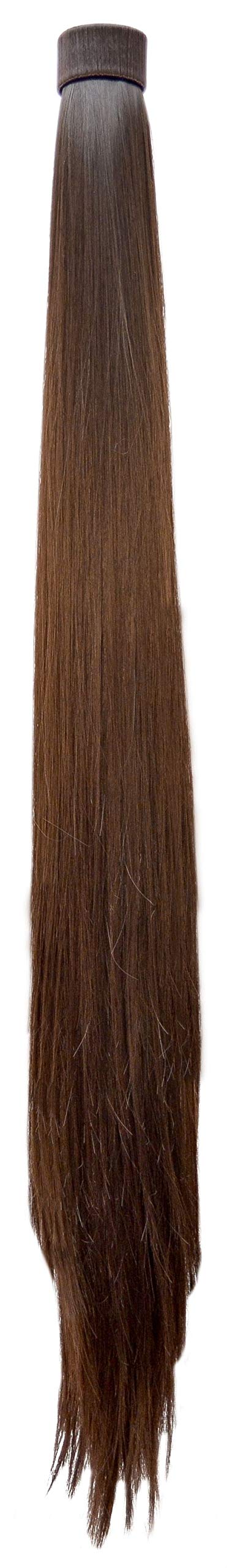 KIS Beautiful Snapon Ponytail Hair Extension (2 in 1) Human Hair Blend Salon-Quality Voluminous Luxurious Customizable | Tangle Free Hair (23 Inch Length So1 With Natural Brown Color) 1
