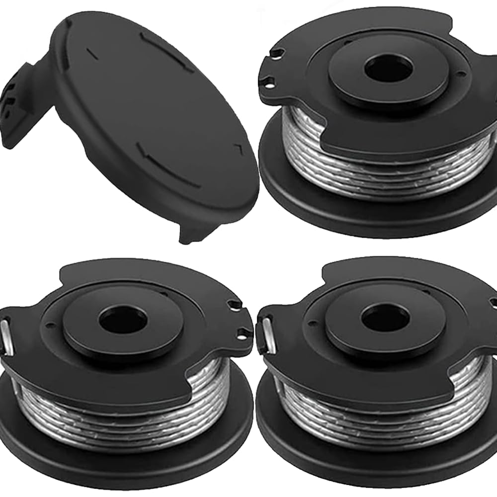 Fengfire 3PCS F016800569 F016800385 Replacement Strimmer Spool Line,compatible with Bosch ART23SL, ART23-28, ART2300, ART26SL Grass Trimmer,with 1Pack F016F04557 Spool Cover Part