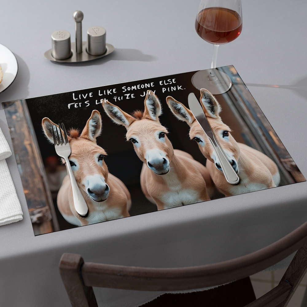 Napperons de table modernes pour décoration de ferme et repas en famille