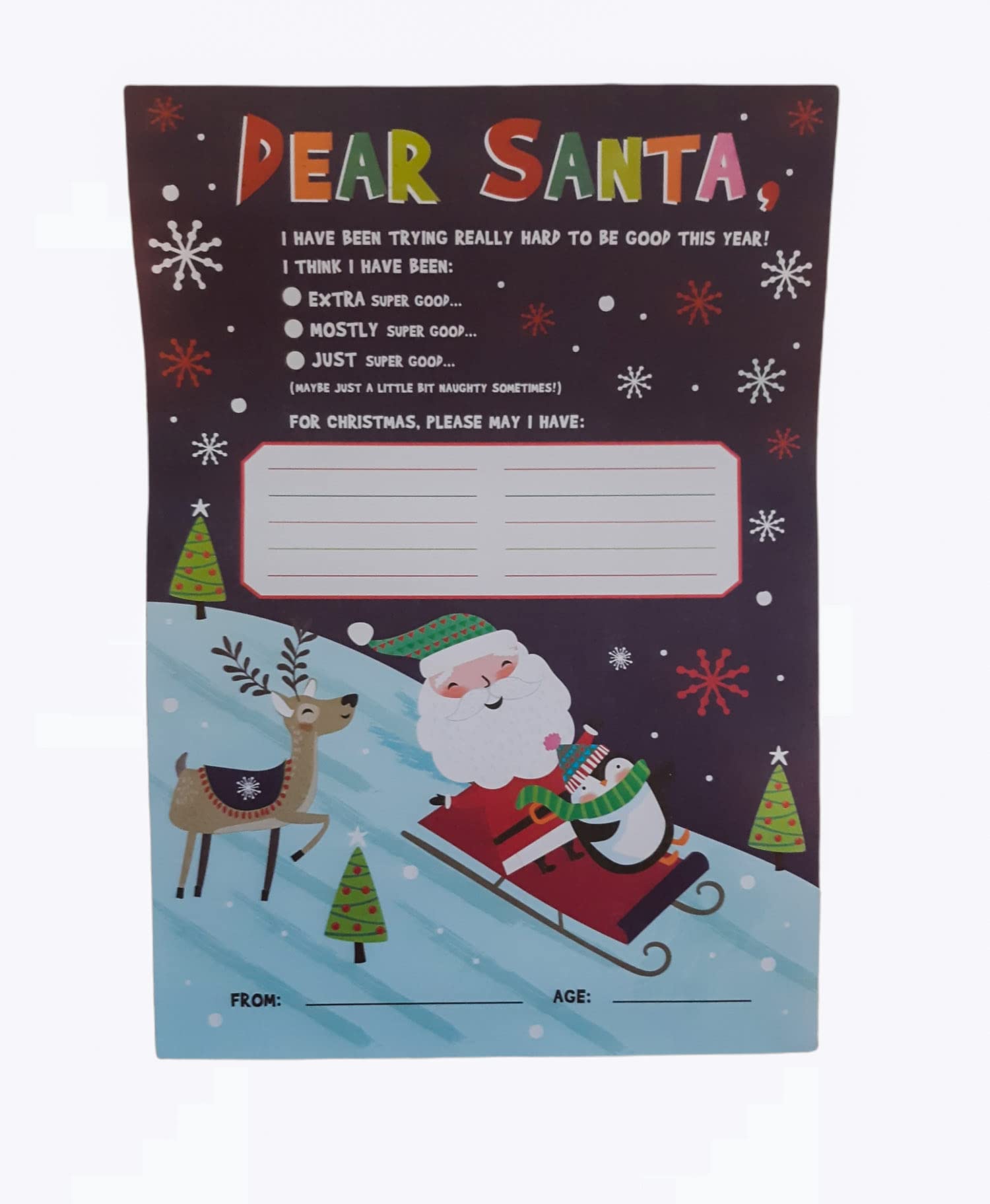 Amazon.com: papercraft by design group Paper Craft Letter to Santa Kit, DIY  Kids Christmas Craft, Child's Stationery Set with Wish List Letter for  Santa and Thank You Letters, (IG133633) : Arts, Crafts