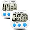Senhai Kitchen Timer Count Up/Down Large LCD Display Electronic Memory Timer 2 Pack