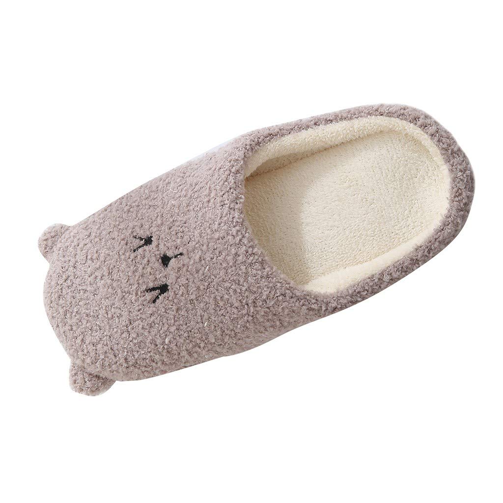 Womens Cozy Slip on House Slippers Memory Foam Slippers Soft Warm Lining Home Slippers